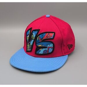 Marvel Spider-Man vs Green Goblin Fitted Wool Hat 7 3/4 Comic‎ 2008 New Era